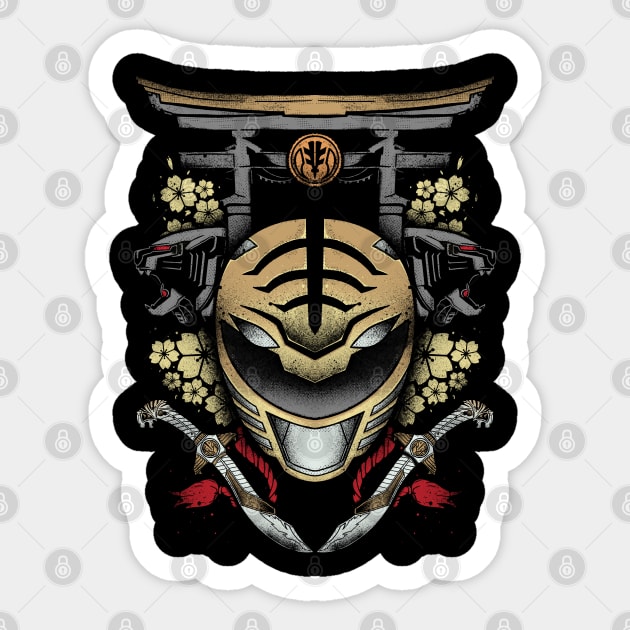 White Ranger Sticker by ramenboy